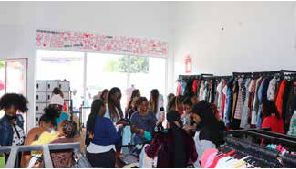 Second hand clothes retail shop